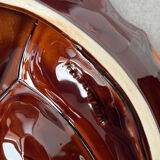 Divided plate "fish" signed Vallauris