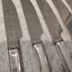 12 silver-plated dessert knives by Christofle Concorde, 19cm