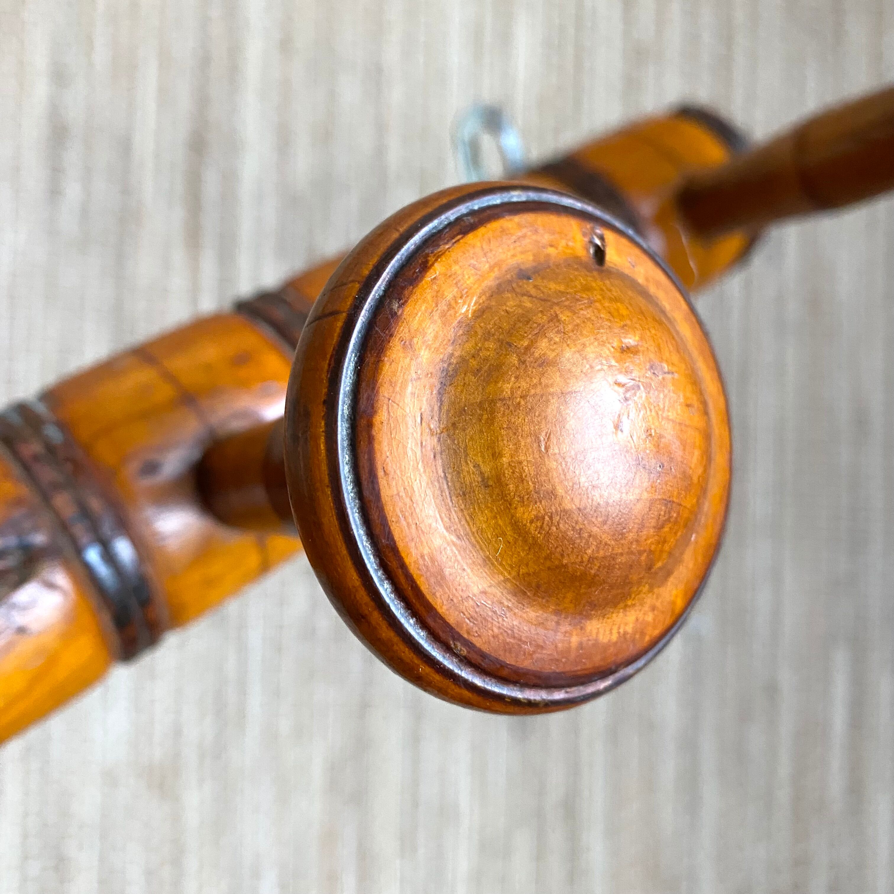 Antique wall coat rack