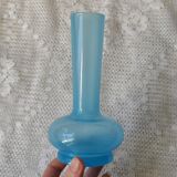 Blue opaline vase