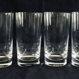 Set of 6 Baccarat crystal orangeade glasses