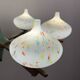 Mid-century chandelier with teak and Murano glass by Stilnovo, Italy, 1950s.