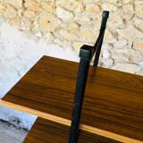 Wall system has 6 Scandinavian modular shelves