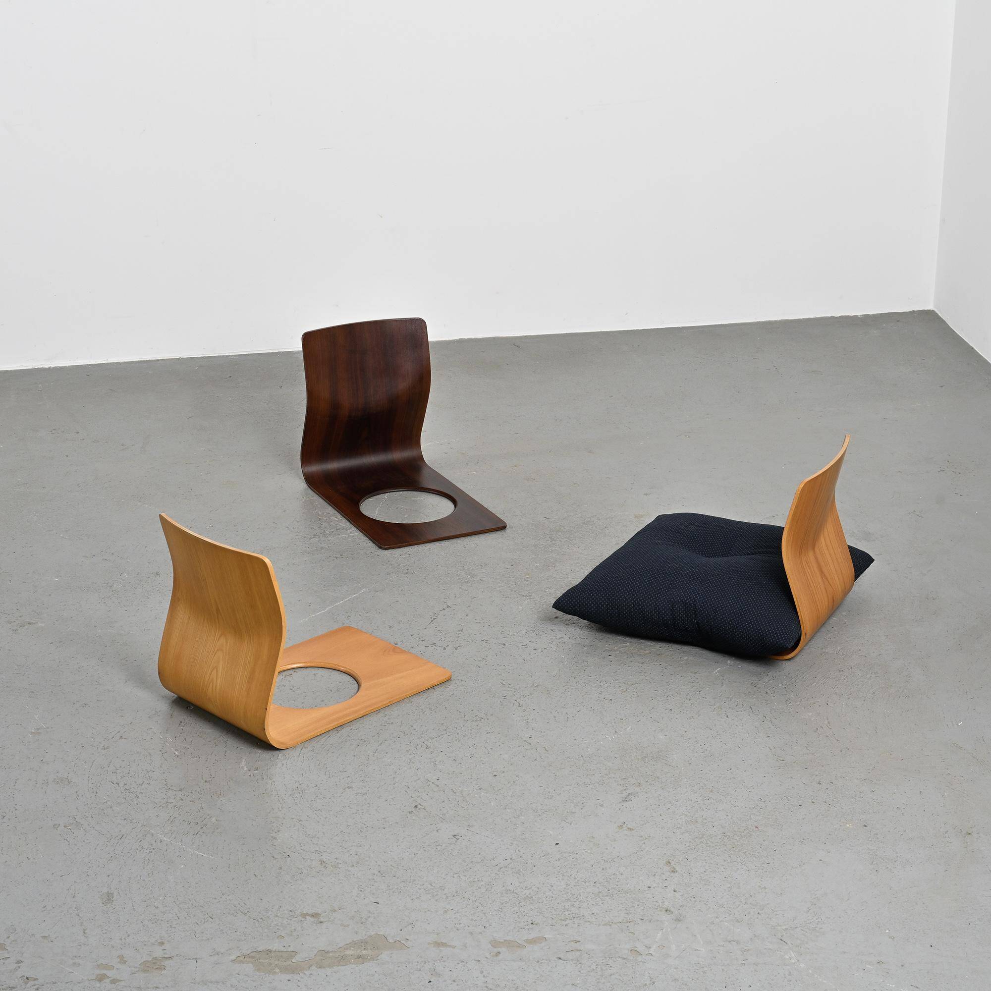 Zaisu chair model by Kenji Fujimori, Tendo Mokko edition, Japan 1963