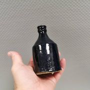 Miniature vase by Peter Fitzner (PF) in stoneware with dark blue glaze