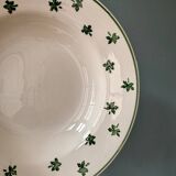 Set of 7 Digoin Sarreguemines earthenware soup plates