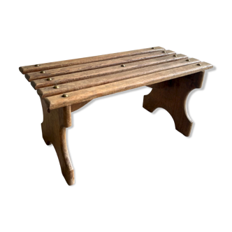 Small wooden bench