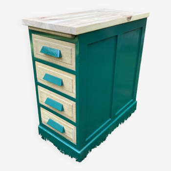 Auxiliary furniture sorter file cabinet with four drawers