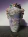 K&G Luneville ceramic vase with vintage flower decor