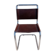 Chaise en cuir marron de Bersanelli modelé Spoletto
