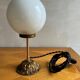 Vintage glass globe table lamp