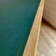 Vintage Mid-Century brass sabot ministerial/management desk