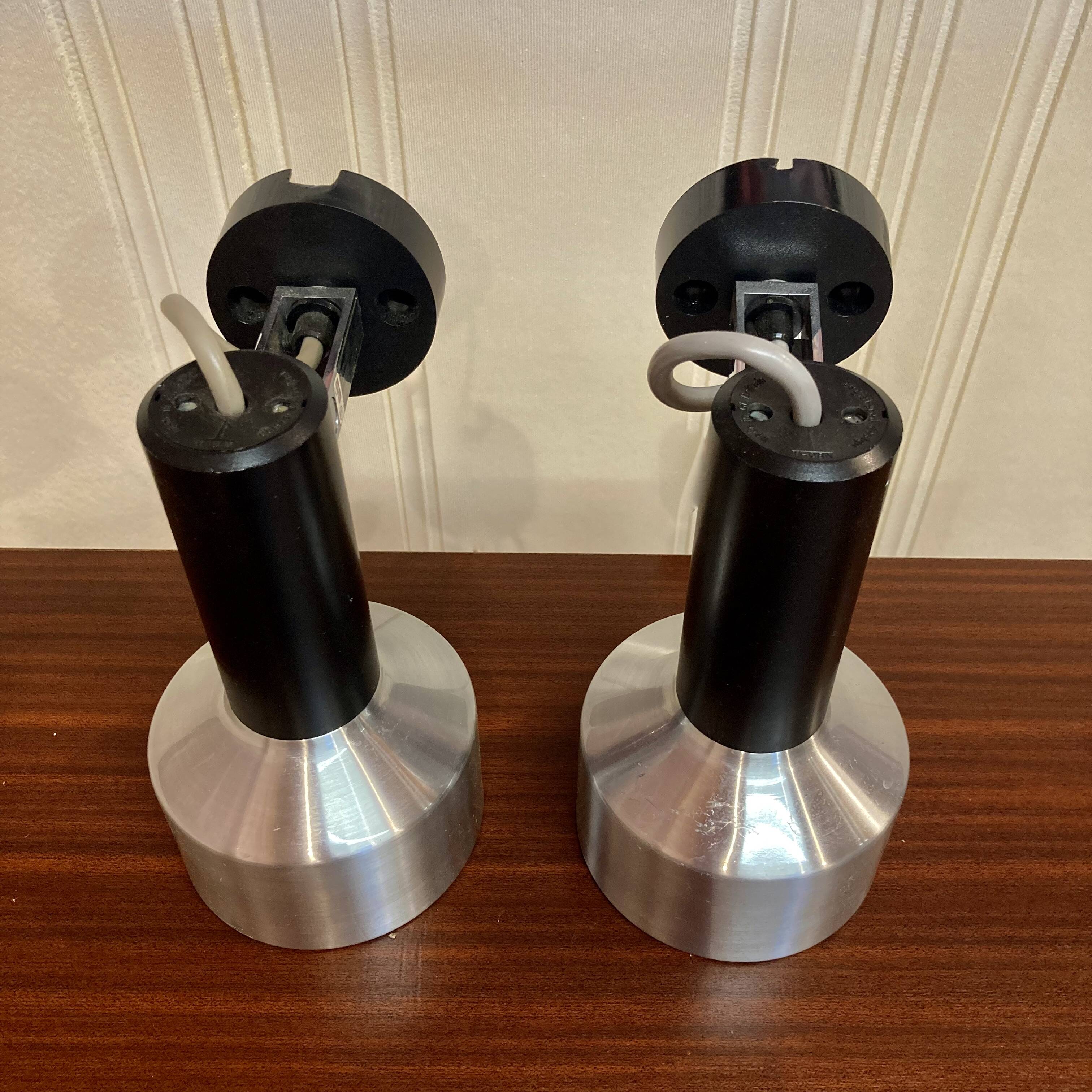 Pair of modular wall lights Scandinavian design 1960.