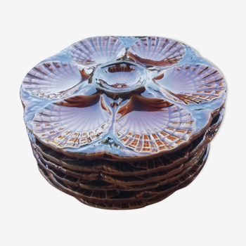 Set of oyster plates