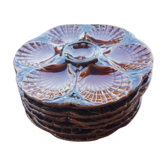 Set of oyster plates