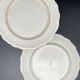 Lots de 4 assiettes porcelaine liseré or