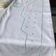 Drap 2 places brodé BB, pastilles, double jour échelle couleur vert clair