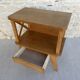 Bedside compass feet in light wood, 60s