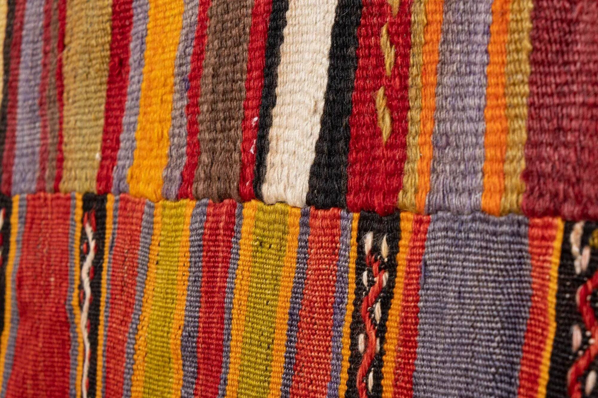 Vintage Turkish kilim handwoven 282x346 cm