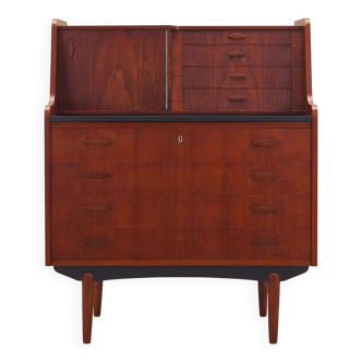Teak secretary, Danish design, 1970s, production: Denmark