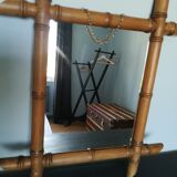 Ancient bamboo-style wooden ice - 47x41cm