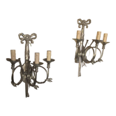 Pair of wall lamps hunting bodies