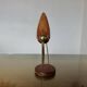 Scandinavian heron in teak and brass 1970