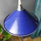 Vintage blue enamelled sheet metal suspension