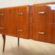 Mahogany chest of drawers, Italian design, 1960s, production: Italy