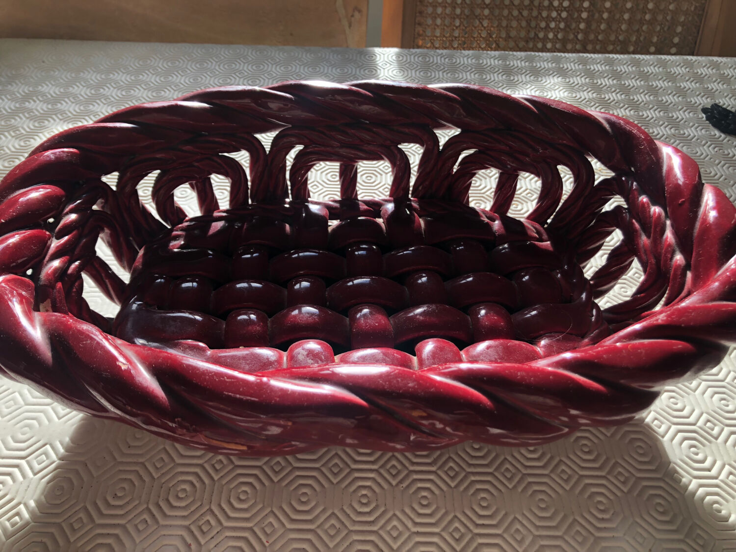 Vallauris ceramic basket