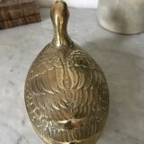 Trinket bowl brass duck