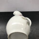 Former Longchamps white porcelain pitcher - vintage roses decor