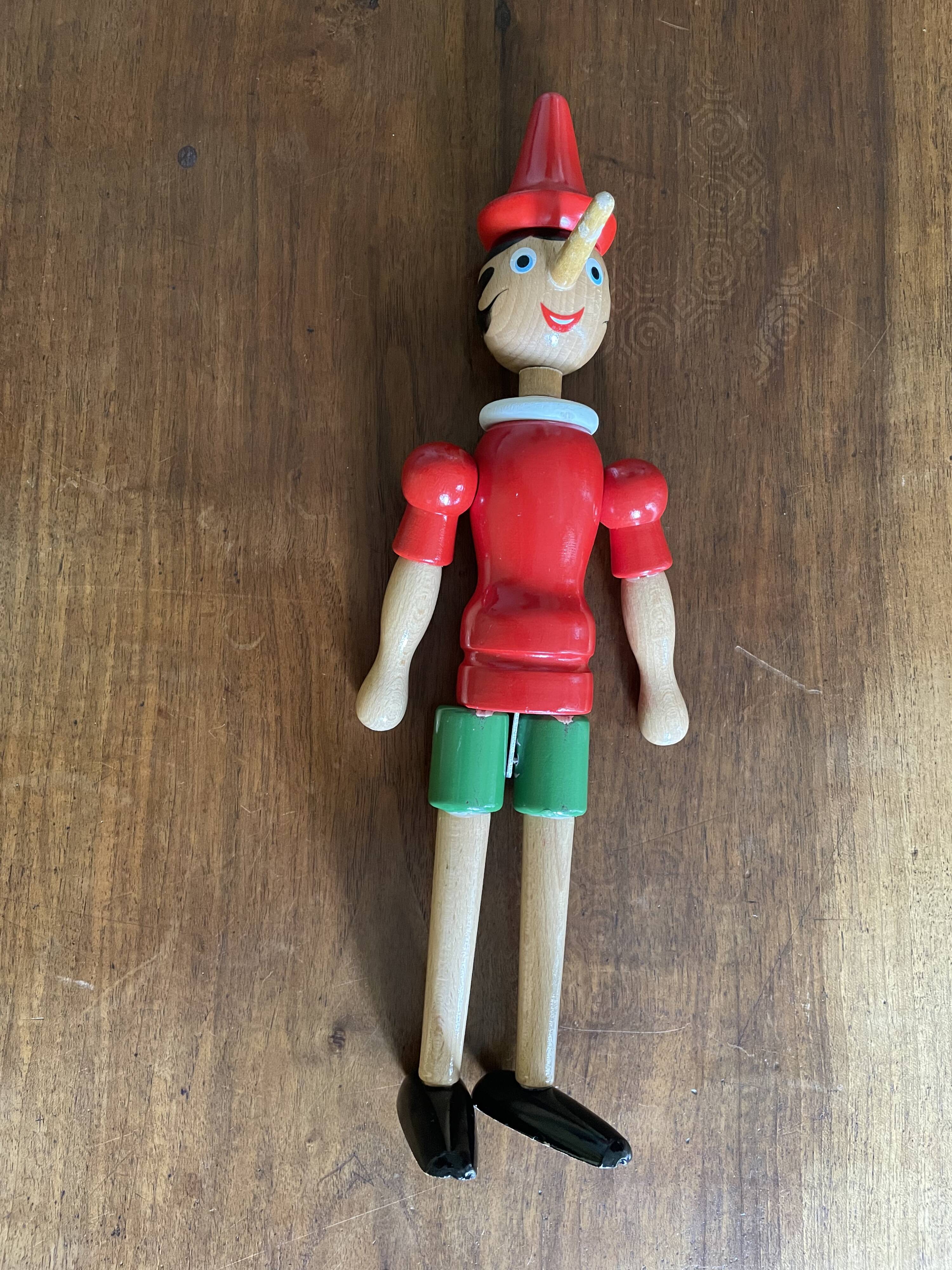 Articulated wooden Pinocchio H40