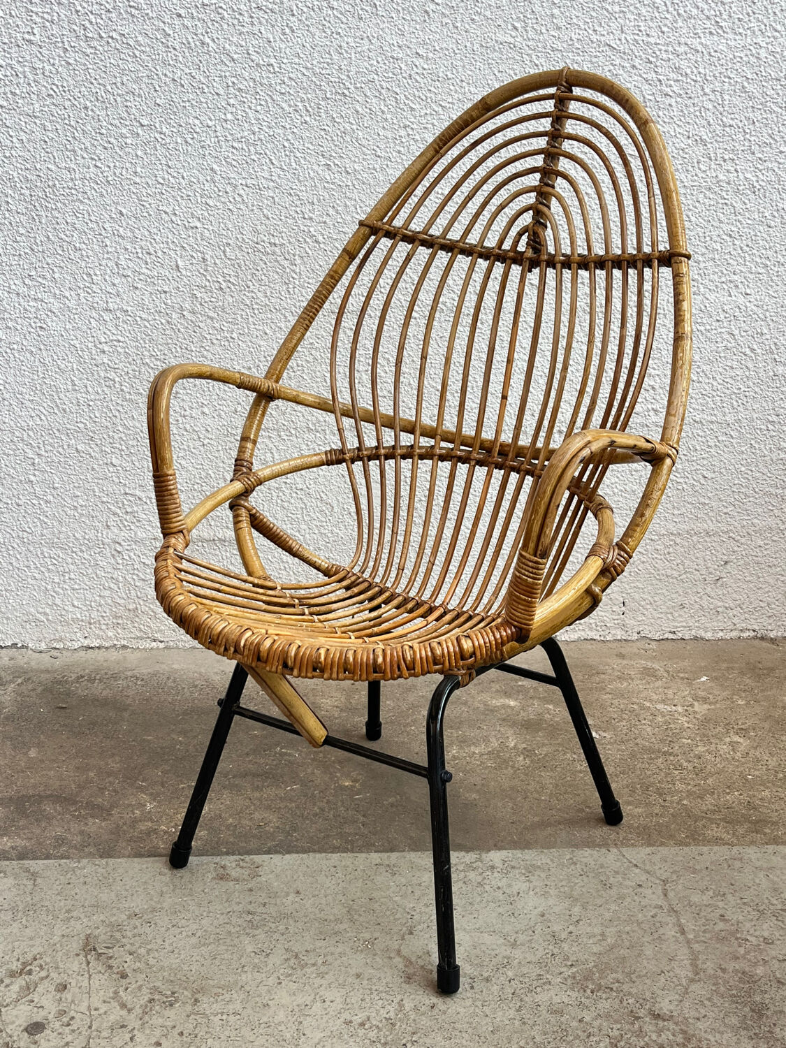 Rattan armchair