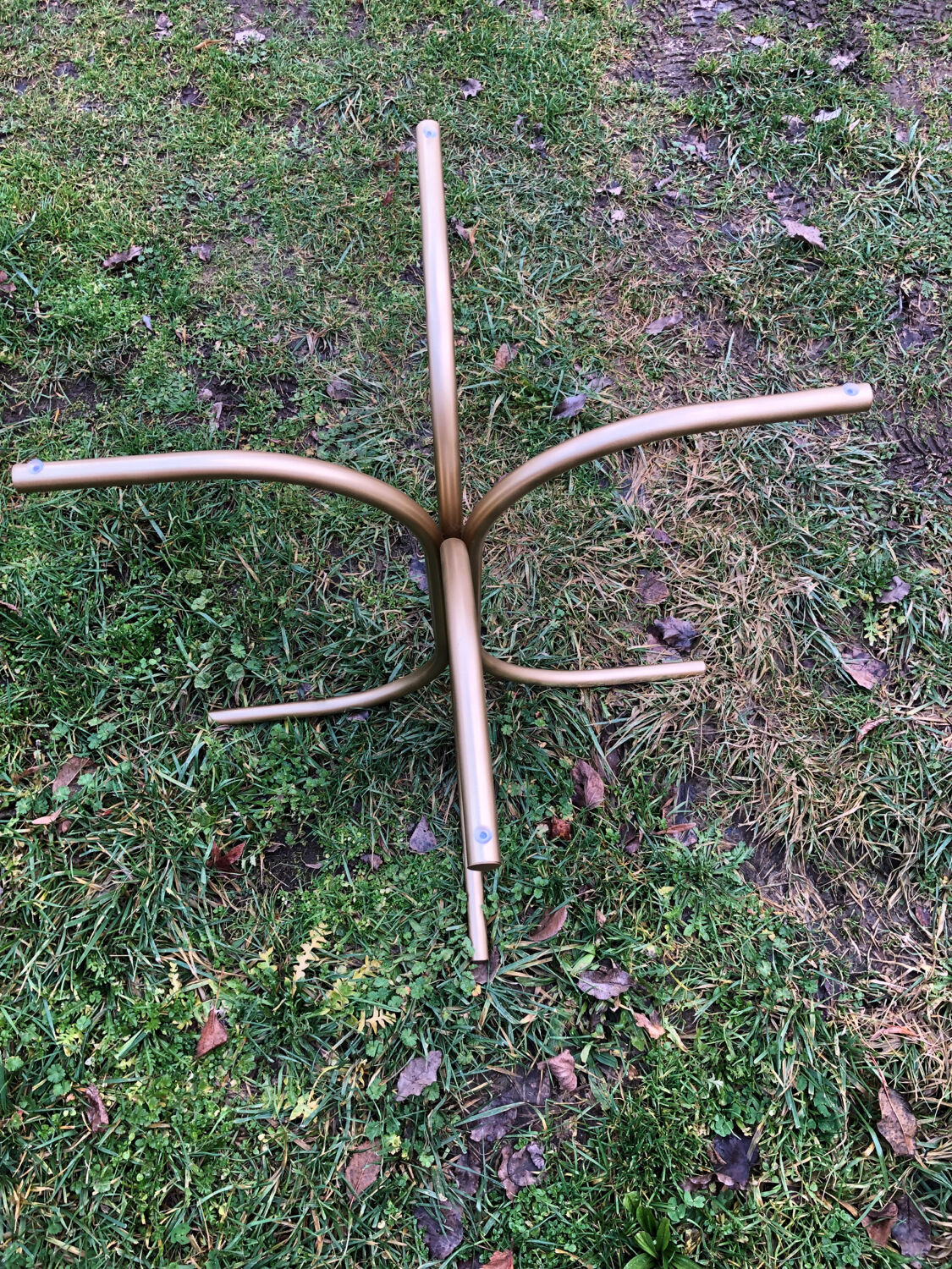 Octagonal table smoked glass