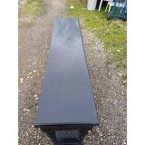 Napoleon III style wooden and cane console