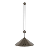 Florian Schulz Large Plated Nickel Pendant Lamp KEOS Pendant, 1970