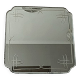 Art deco engraved mirror