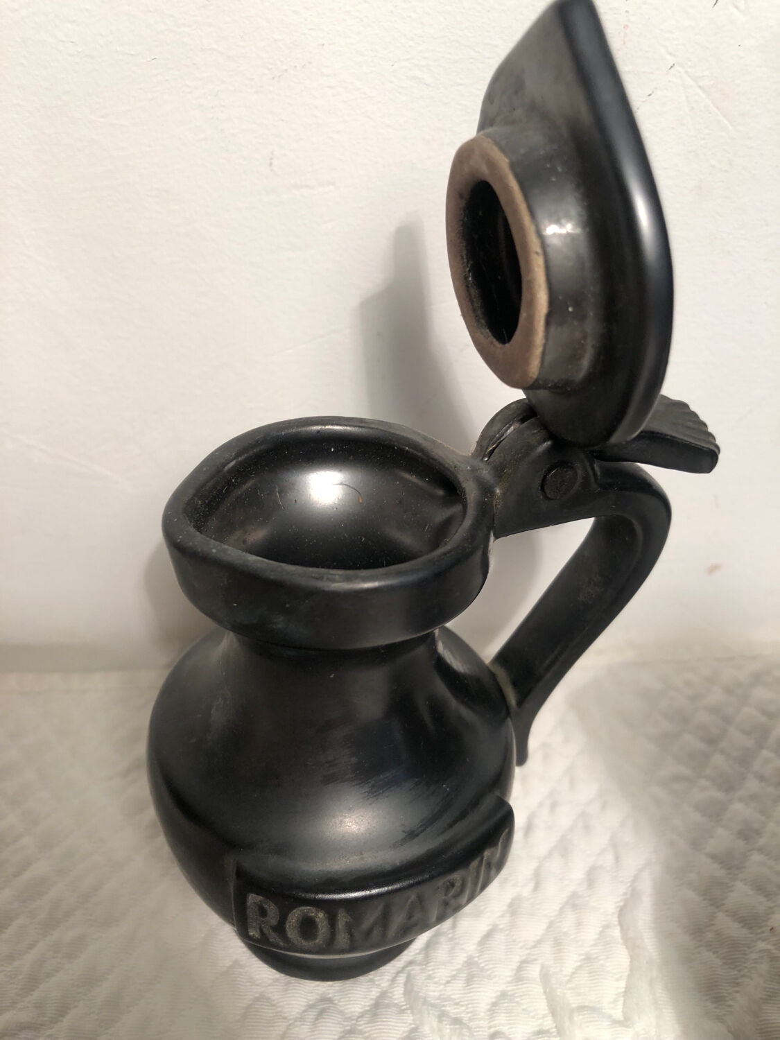Set of vintage ceramic pitchers