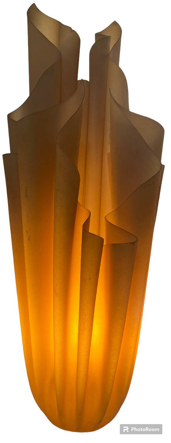 Lampe plastique drapé