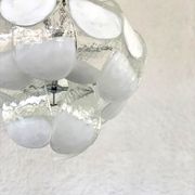 Murano glass petal chandelier by Carlo Nason for Mazzega