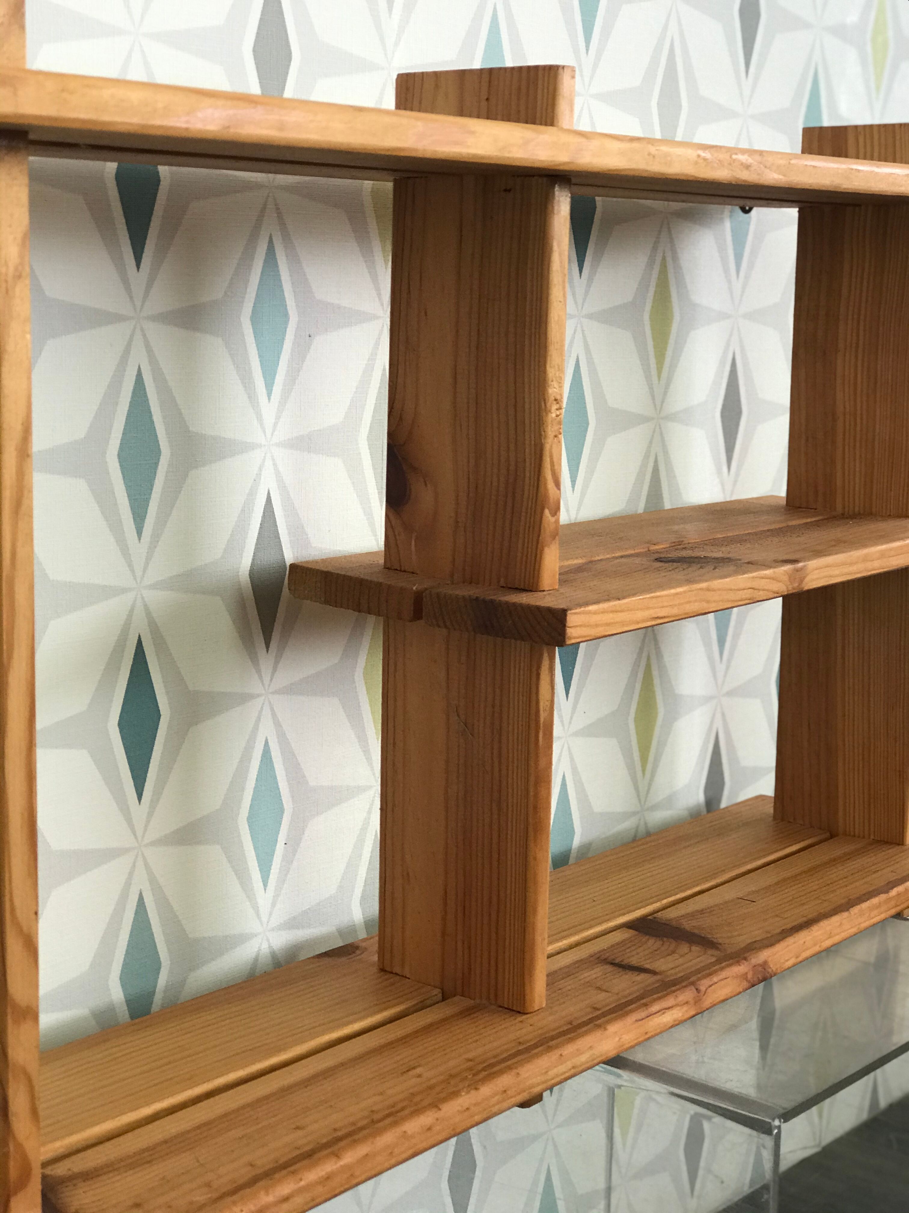 Pine wall shelf