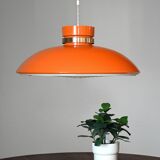 Scandinavian Pendant lamp in orange plastic, 1960s