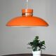 Scandinavian Pendant lamp in orange plastic, 1960s