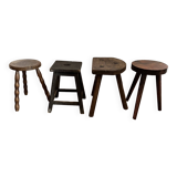 Set of 4 mismatched stools