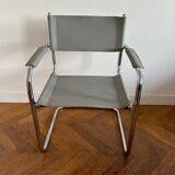 MG5 Grassi style chrome armchair