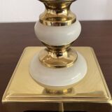 Pair of Art Deco brass lamps