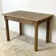 Vintage 1960s refectory table in solid raw oak