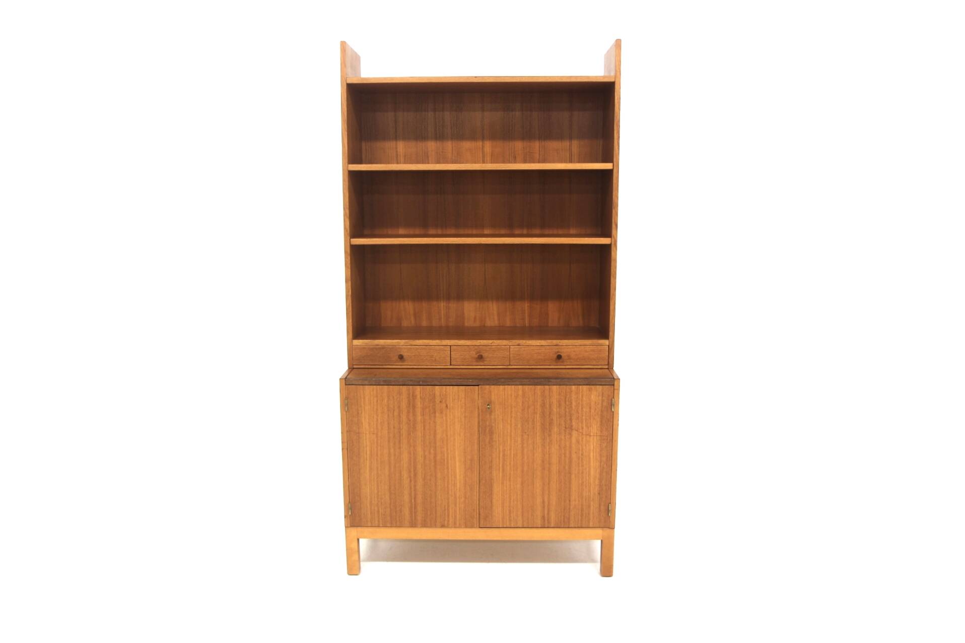 Commode-bibliothèque scandinave en teck, Suède, 1960
