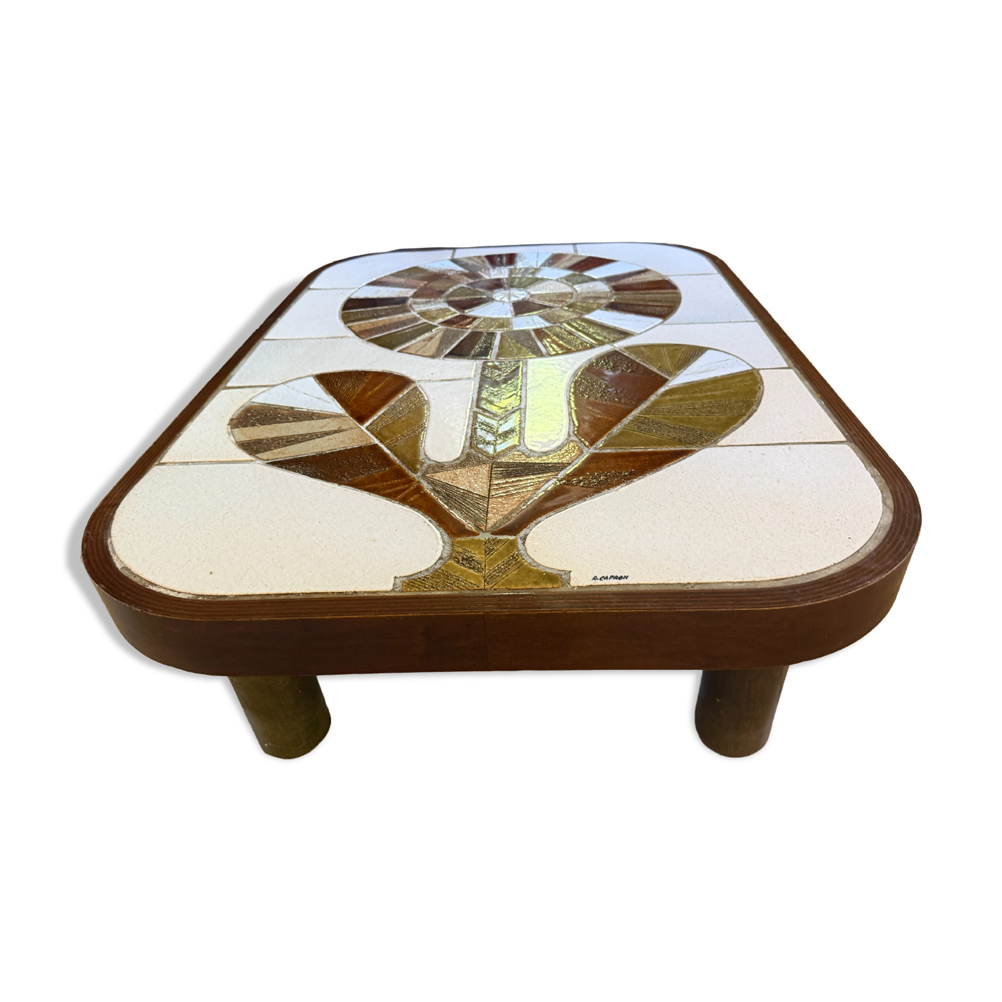 Capron coffee table - floral pattern